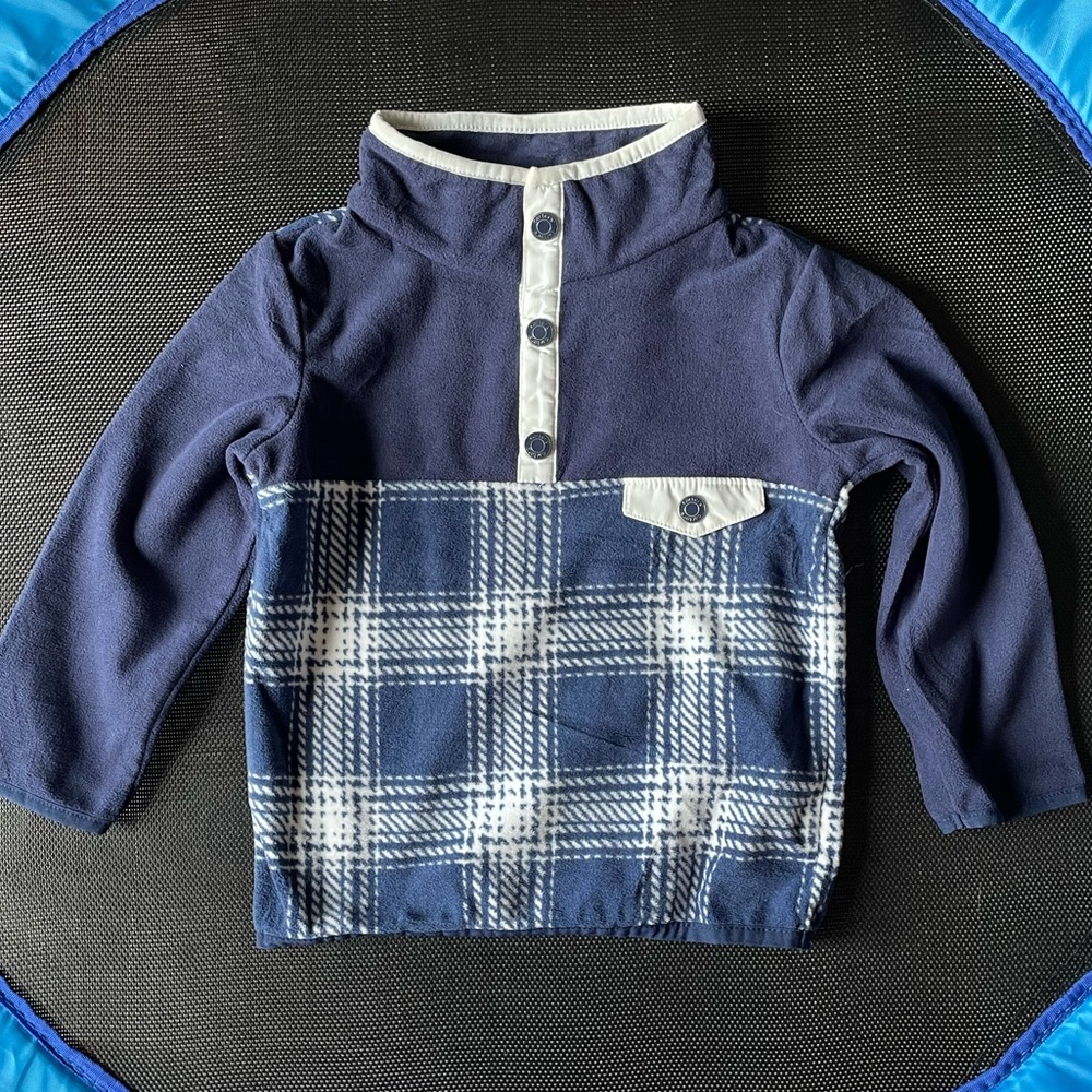 Carter’s 2T Navy Button Up Fleece